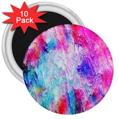 Background Art Abstract Watercolor 3  Magnets (10 Pack)  by Sapixe