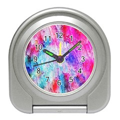 Background Art Abstract Watercolor Travel Alarm Clock