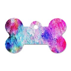 Background Art Abstract Watercolor Dog Tag Bone (one Side) by Sapixe