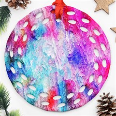 Background Art Abstract Watercolor Ornament (round Filigree)