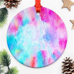 Background Drips Fluid Ornament (round) by Sapixe