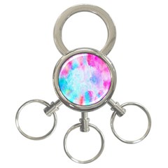 Background Drips Fluid 3-ring Key Chains by Sapixe