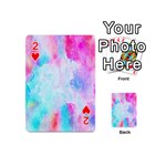 Background Drips Fluid Playing Cards 54 (Mini) Front - Heart2