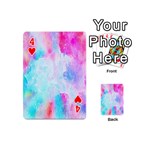 Background Drips Fluid Playing Cards 54 (Mini) Front - Heart4