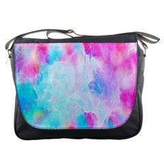 Background Drips Fluid Messenger Bag by Sapixe