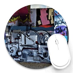 Lost Places Abandoned Train Station Round Mousepads by Sapixe