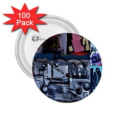 Lost Places Abandoned Train Station 2 25  Buttons (100 Pack)  by Sapixe