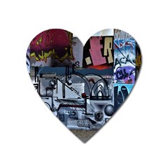 Lost Places Abandoned Train Station Heart Magnet by Sapixe