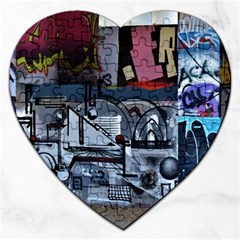 Lost Places Abandoned Train Station Jigsaw Puzzle (heart) by Sapixe