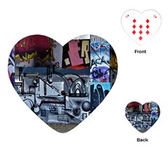 Lost Places Abandoned Train Station Playing Cards (heart) by Sapixe