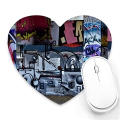 Lost Places Abandoned Train Station Heart Mousepads by Sapixe