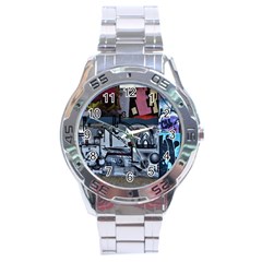 Lost Places Abandoned Train Station Stainless Steel Analogue Watch by Sapixe