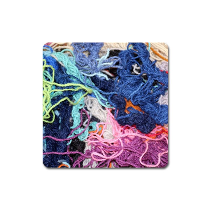 Wool Yarn Colorful Handicraft Square Magnet