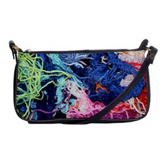 Wool Yarn Colorful Handicraft Shoulder Clutch Bag by Sapixe