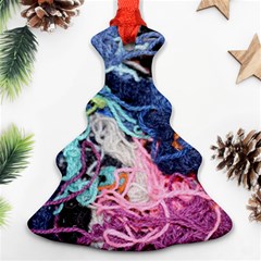 Wool Yarn Colorful Handicraft Christmas Tree Ornament (two Sides) by Sapixe