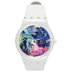 Wool Yarn Colorful Handicraft Round Plastic Sport Watch (m) by Sapixe