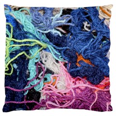 Wool Yarn Colorful Handicraft Large Cushion Case (one Side)