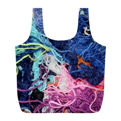 Wool Yarn Colorful Handicraft Full Print Recycle Bag (l) by Sapixe