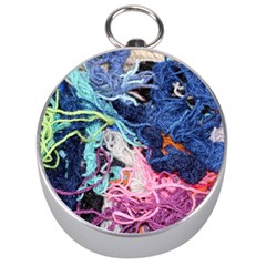 Wool Yarn Colorful Handicraft Silver Compasses by Sapixe