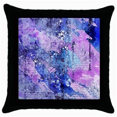 Background Art Abstract Watercolor Throw Pillow Case (black) by Sapixe