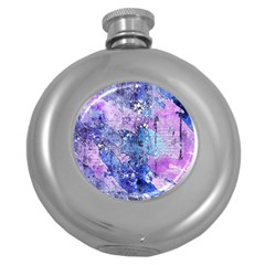 Background Art Abstract Watercolor Round Hip Flask (5 Oz) by Sapixe