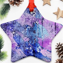 Background Art Abstract Watercolor Star Ornament (two Sides) by Sapixe