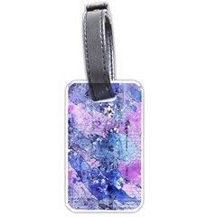 Background Art Abstract Watercolor Luggage Tags (one Side) 