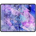 Background Art Abstract Watercolor Double Sided Fleece Blanket (Medium)  58.8 x47.4  Blanket Front