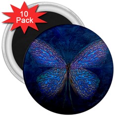 Butterfly Insect Nature Animal 3  Magnets (10 Pack) 