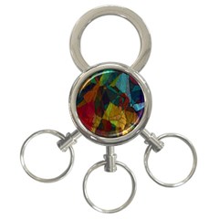 Background Color Template Abstract 3-ring Key Chains by Sapixe