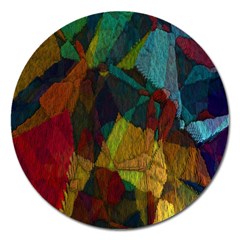 Background Color Template Abstract Magnet 5  (round) by Sapixe