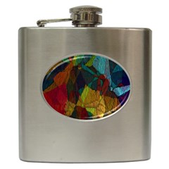 Background Color Template Abstract Hip Flask (6 Oz) by Sapixe