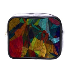 Background Color Template Abstract Mini Toiletries Bag (one Side) by Sapixe