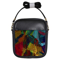 Background Color Template Abstract Girls Sling Bag by Sapixe