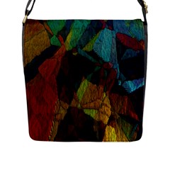 Background Color Template Abstract Flap Closure Messenger Bag (l) by Sapixe