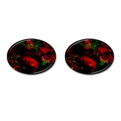 Background Art Abstract Watercolor Cufflinks (oval) by Sapixe