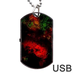 Background Art Abstract Watercolor Dog Tag Usb Flash (one Side) by Sapixe