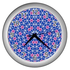 Digital Art Art Artwork Abstract Wall Clock (silver) by Sapixe