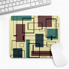 Mid Century Modern Rectangles Large Mousepads by KayCordingly