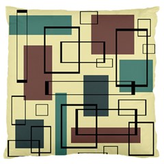 Mid Century Modern Rectangles Standard Flano Cushion Case (two Sides) by KayCordingly