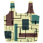 Mid Century Modern Rectangles Full Print Recycle Bag (XL) Front