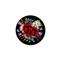 Flower Decoration Bouquet Of Flowers Golf Ball Marker by Sapixe