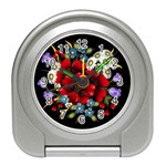 Flower Decoration Bouquet Of Flowers Travel Alarm Clock Front