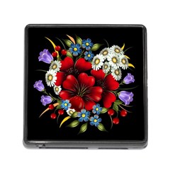 Flower Decoration Bouquet Of Flowers Memory Card Reader (square 5 Slot) by Sapixe