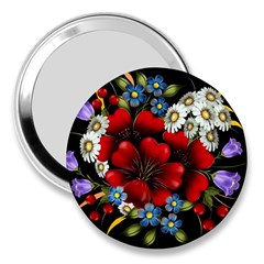 Flower Decoration Bouquet Of Flowers 3  Handbag Mirrors by Sapixe