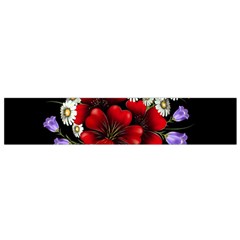 Flower Decoration Bouquet Of Flowers Small Flano Scarf