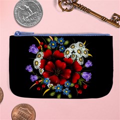 Flower Decoration Bouquet Of Flowers Large Coin Purse by Sapixe