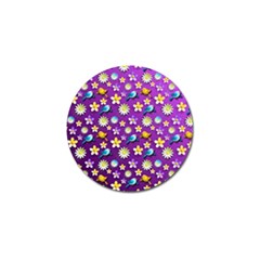 Default Floral Tissue Curtain Golf Ball Marker by Sapixe