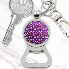 Default Floral Tissue Curtain Bottle Opener Key Chains by Sapixe