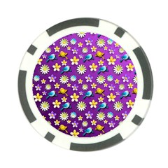 Default Floral Tissue Curtain Poker Chip Card Guard (10 Pack) by Sapixe